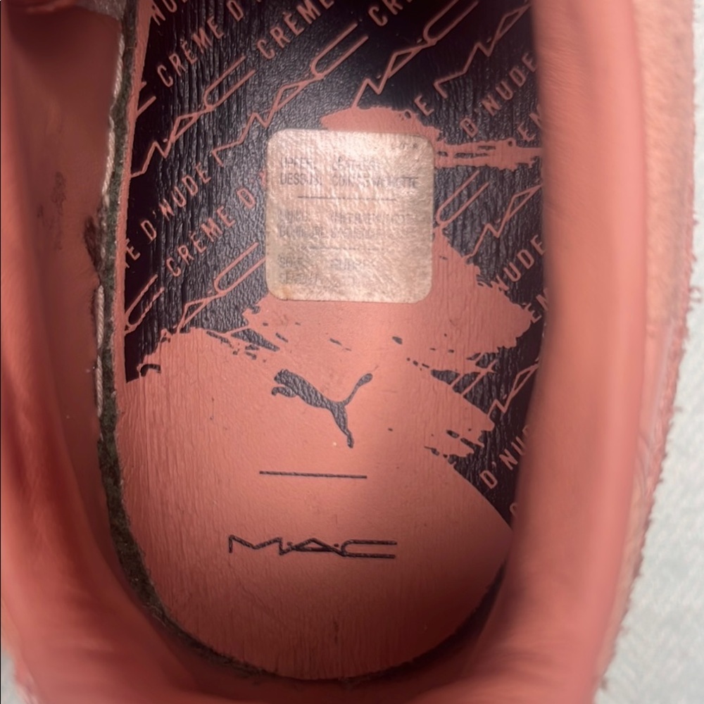 💄 Puma Limited Edition MAC collaboration Women's Pink Sneakers Size 9 - Picture 8 of 15